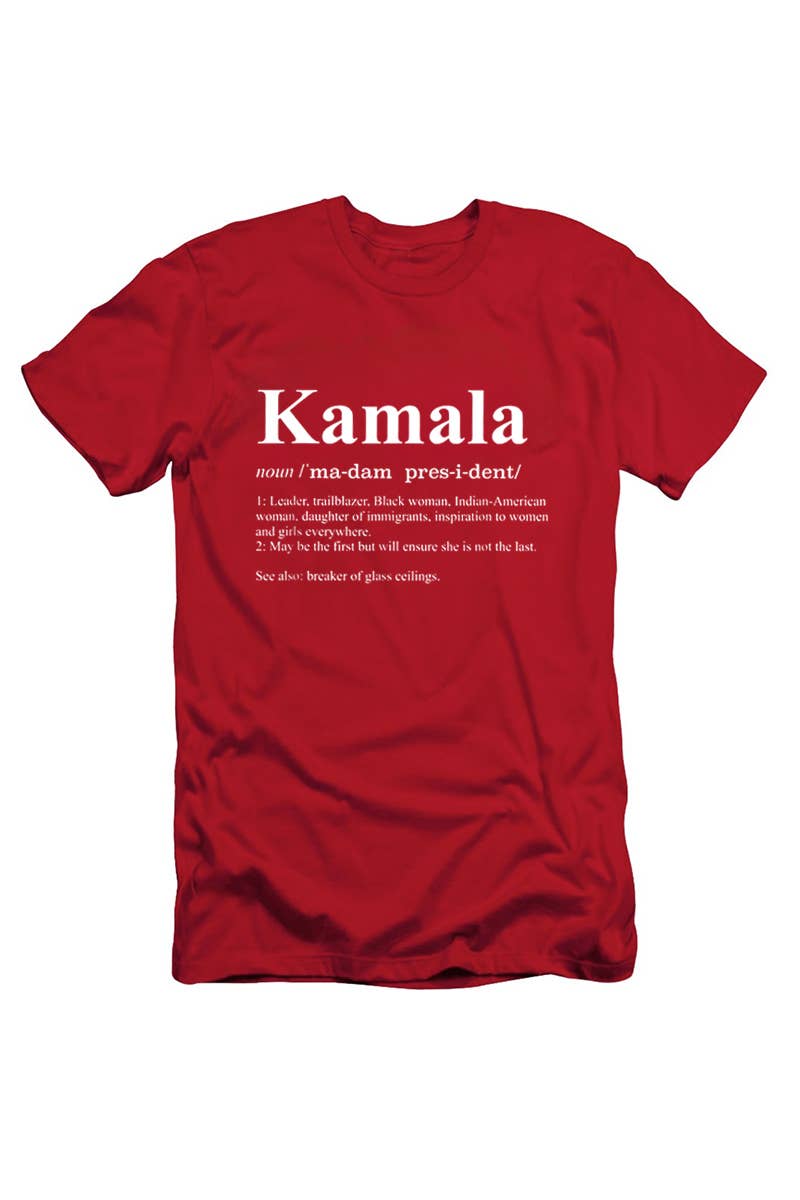 KAMALA GRAPHIC Tee in Black