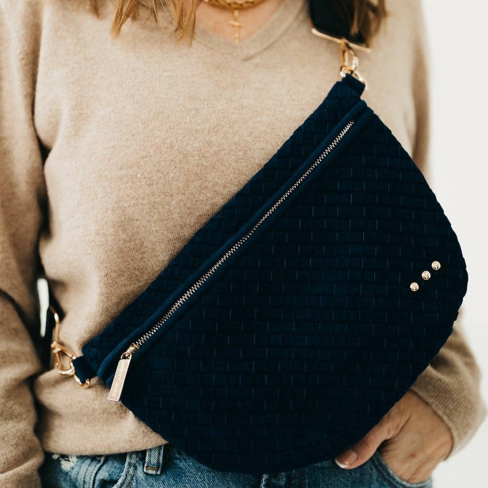 Suede Westlyn Woven Bum Bag