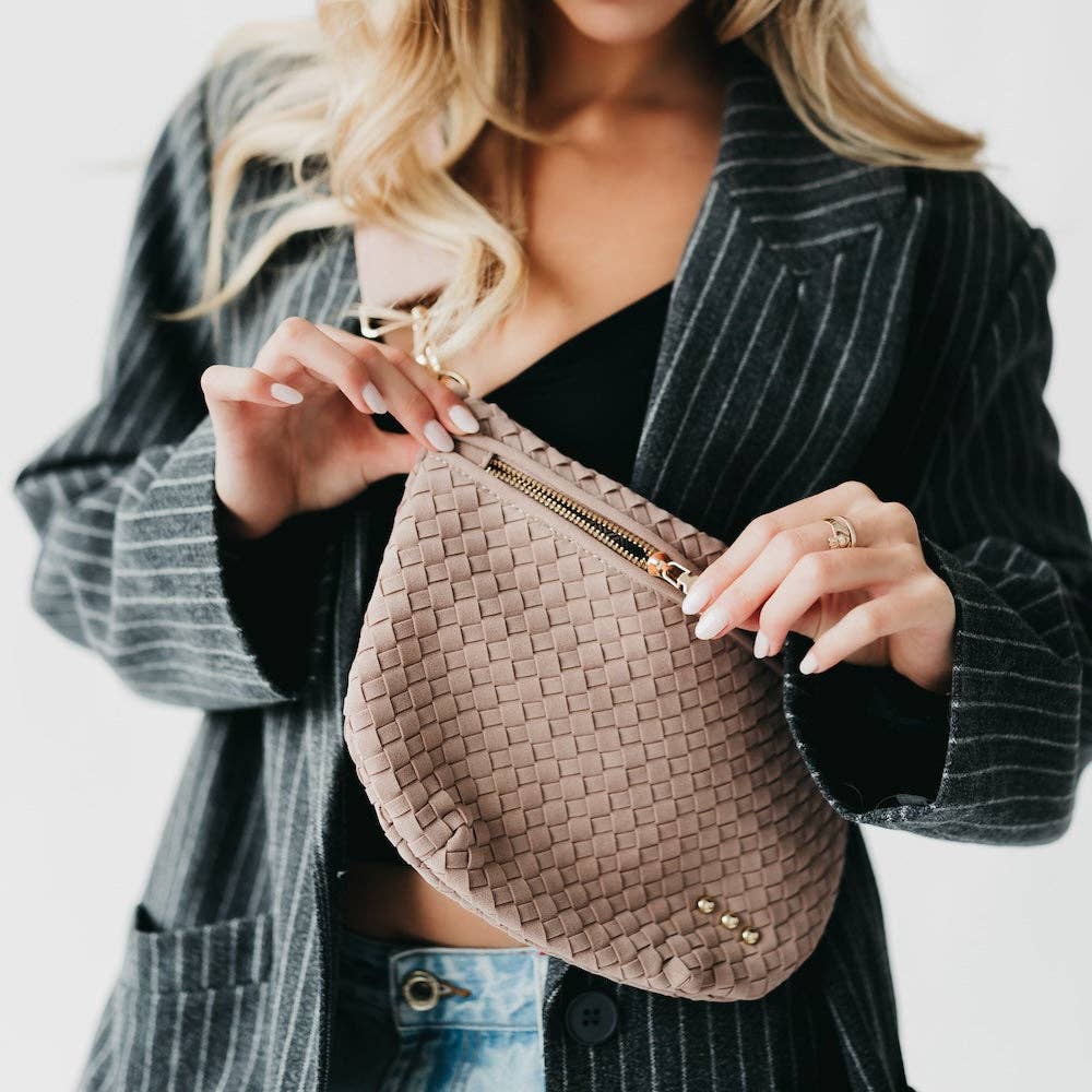 Suede Westlyn Woven Bum Bag