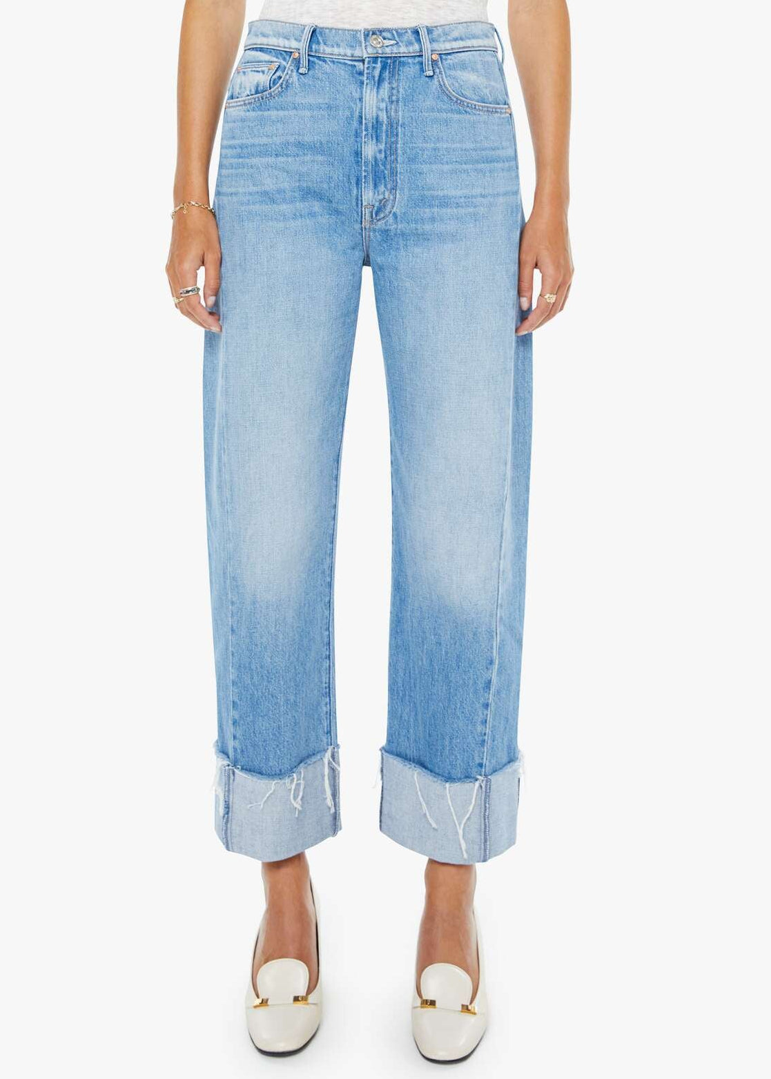 Half Pipe Ankle Cuff Fray Pants - Last Bite