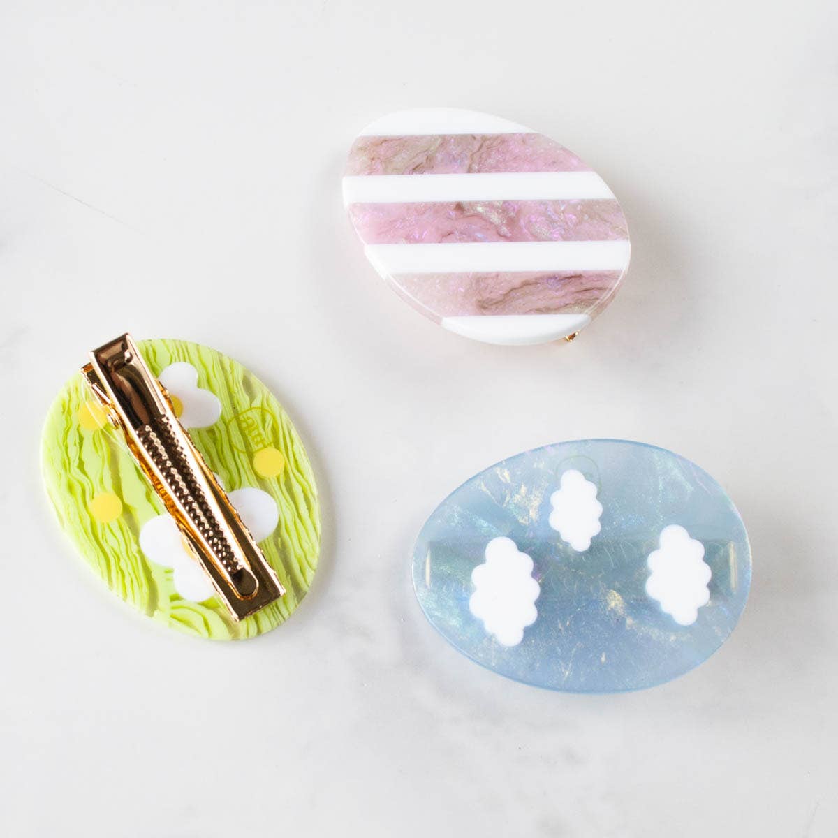 Eco Happy Oval Hair Pin