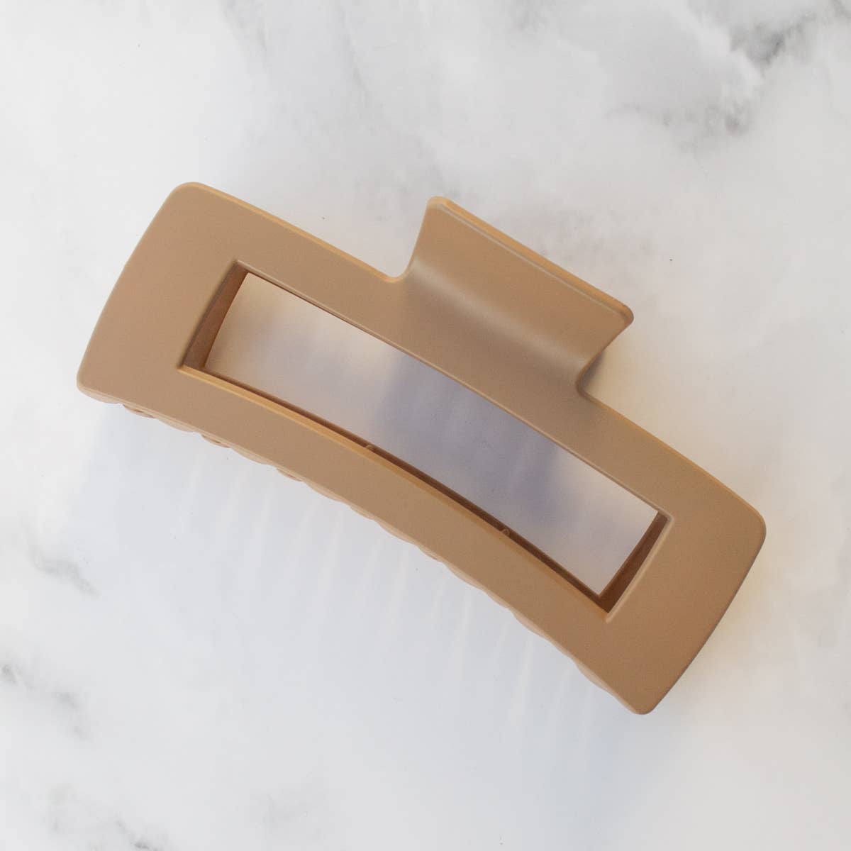 Jumbo Size 5 Inch Solid Long Square  Hair Clip