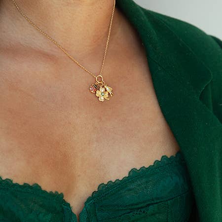 Peace Out Gold Necklace