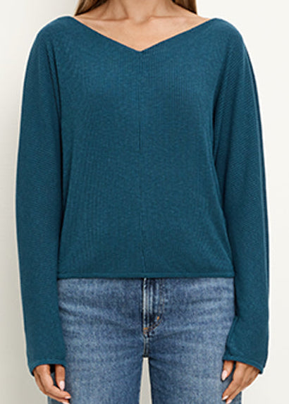 Samara Ribbed Dolman Top