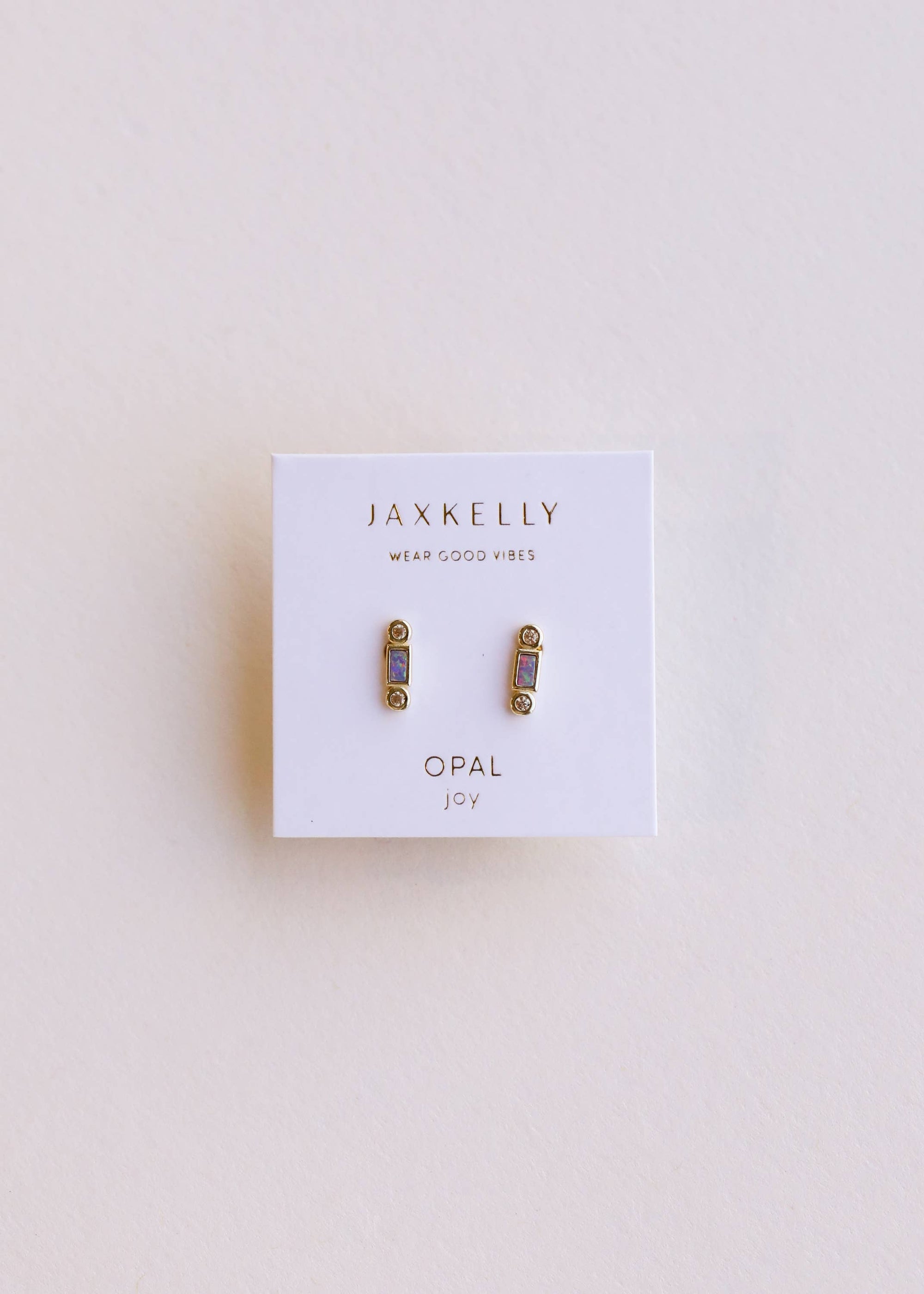 Bar Opal - Purple - Earring