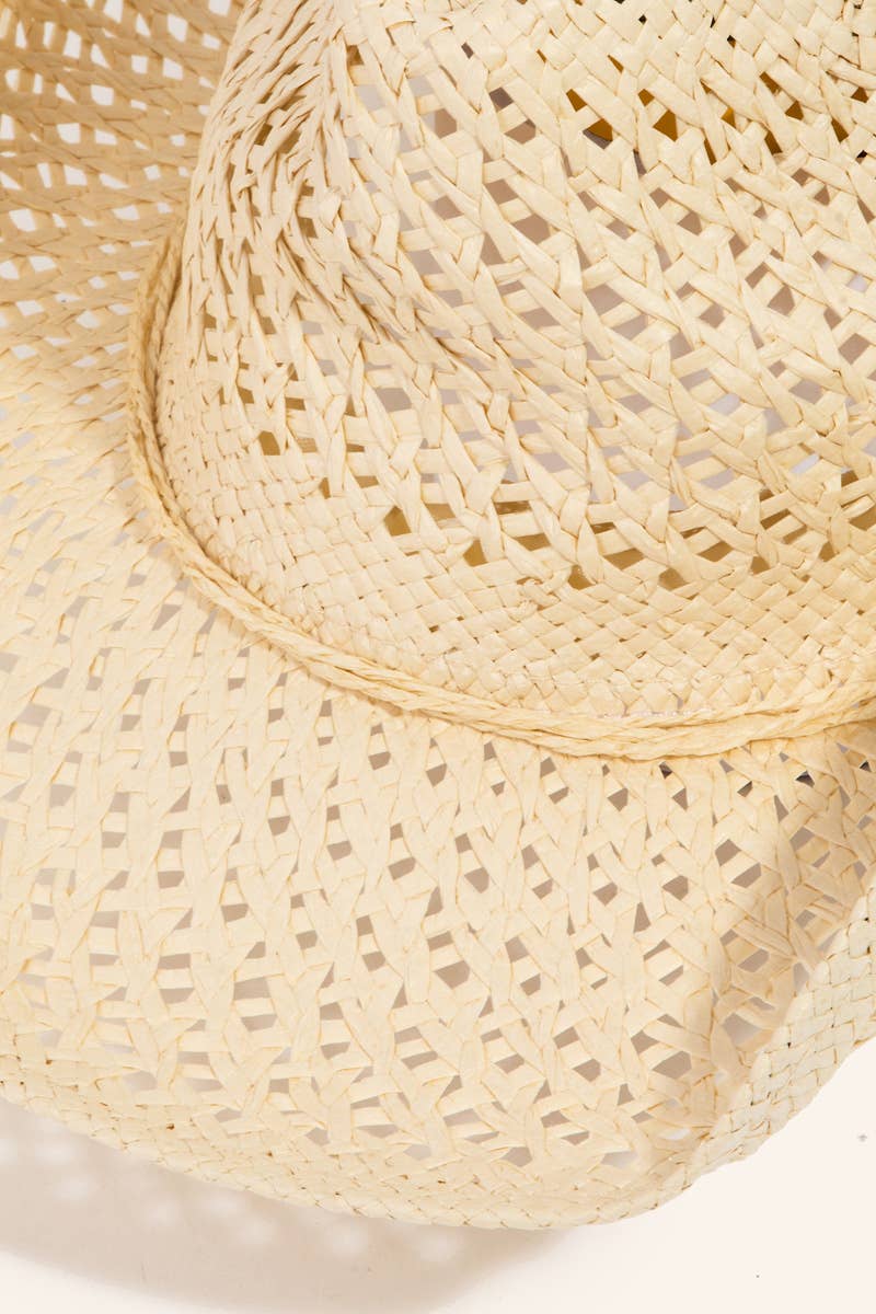 Straw Braid String Western Cowboy Hat