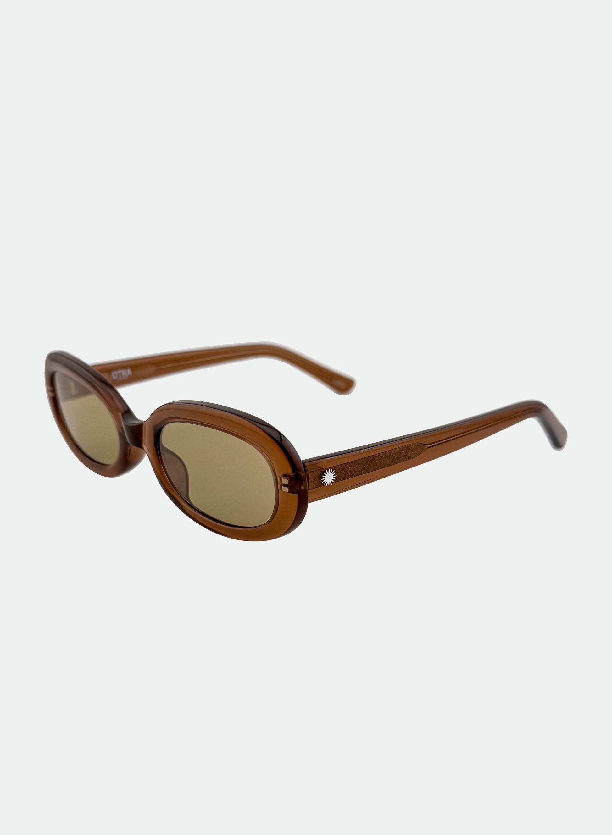 Cleo Transparent Coffee/Brown
