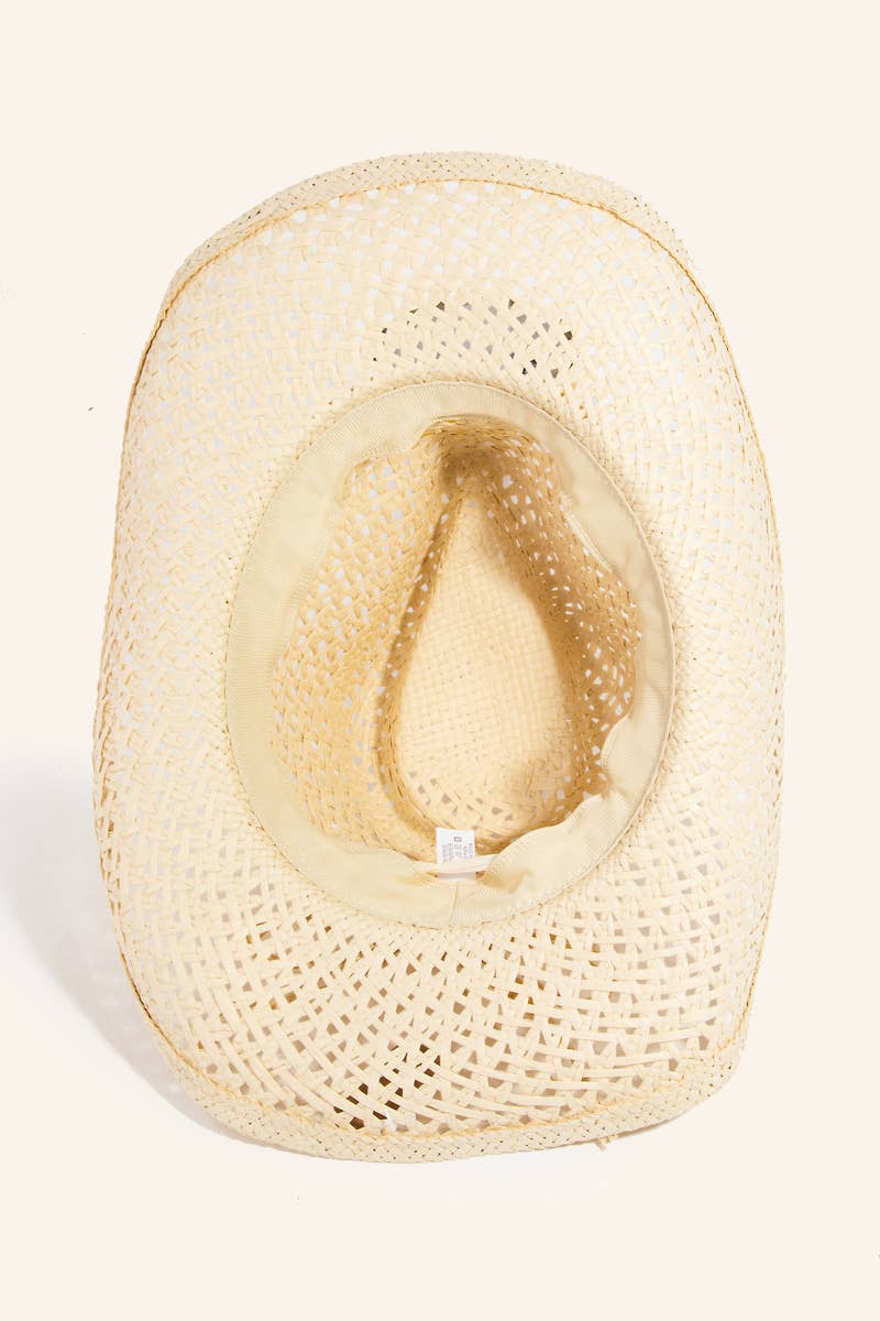 Straw Braid String Western Cowboy Hat
