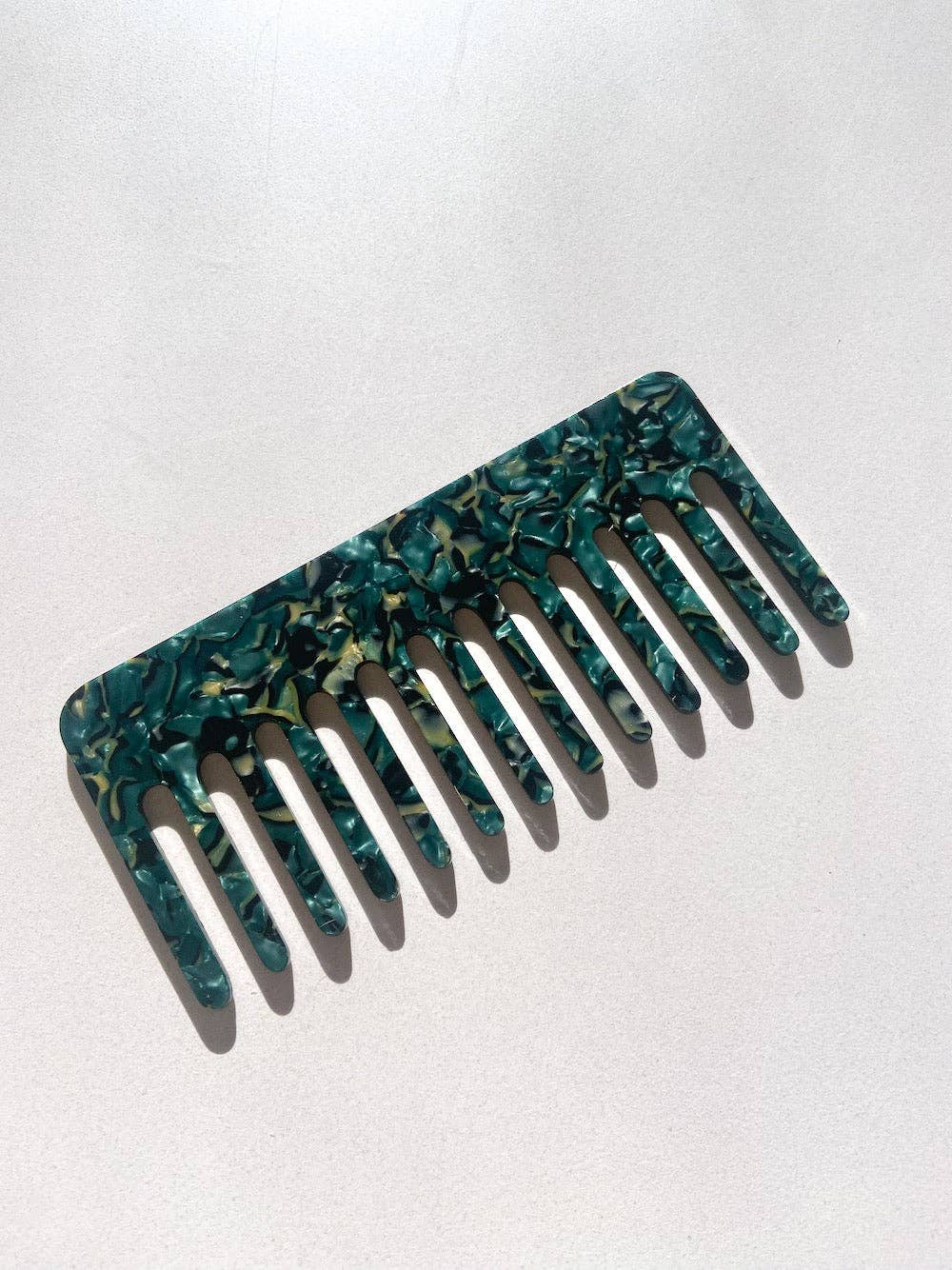 Wide Tooth Acetate Hair Comb | Eco-Friendly: Multi Tortoise