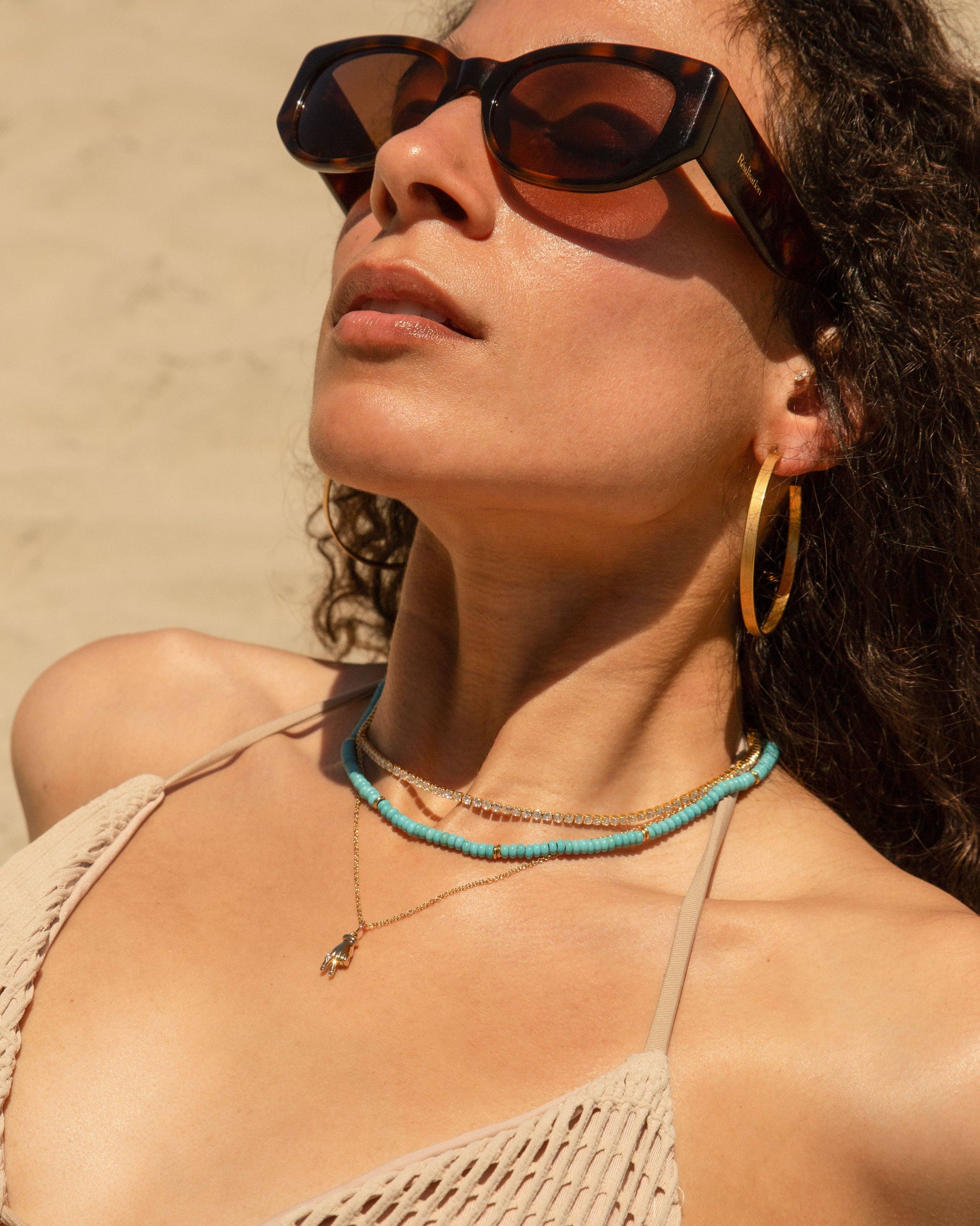 Peace Out Gold Necklace