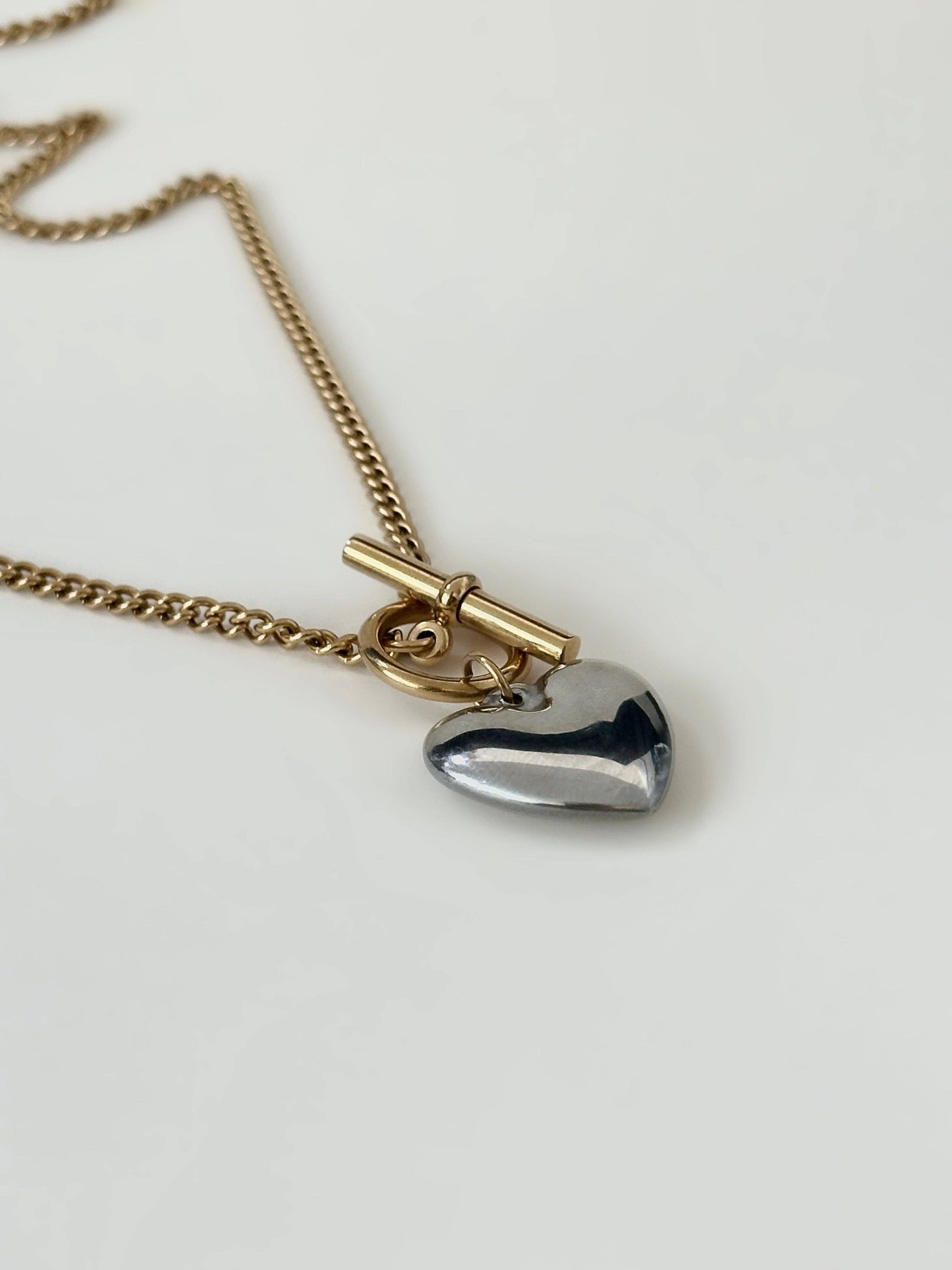 Jaime Mix Metal Heart Necklace