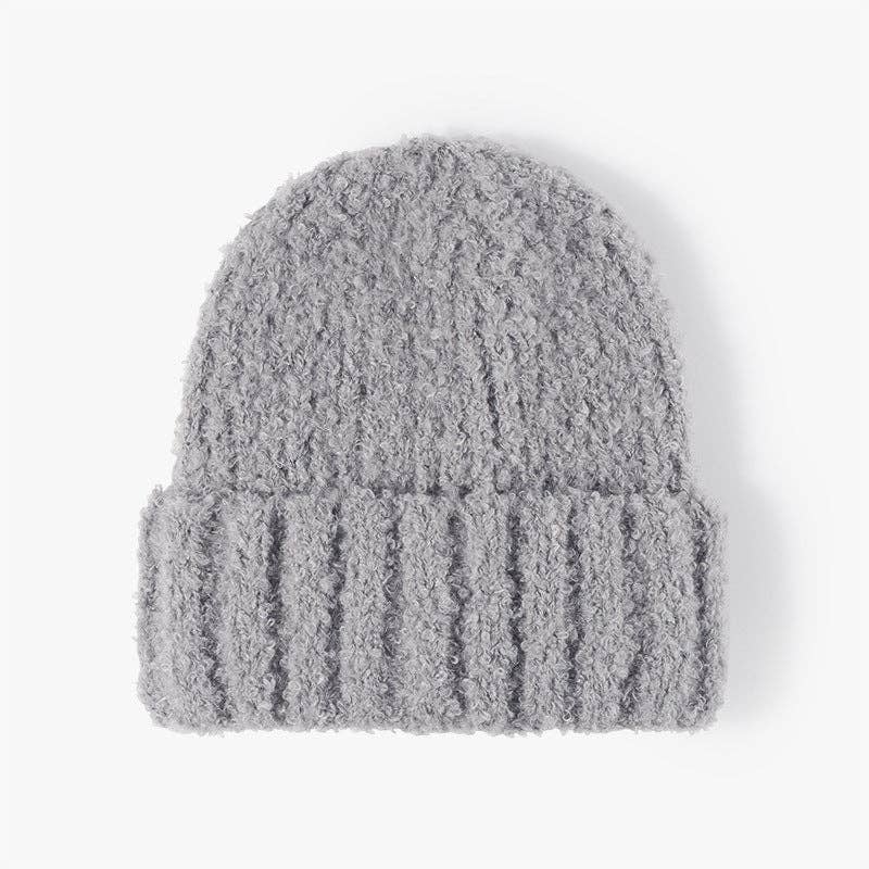 Solid Color Warm Snug Knit Beanie