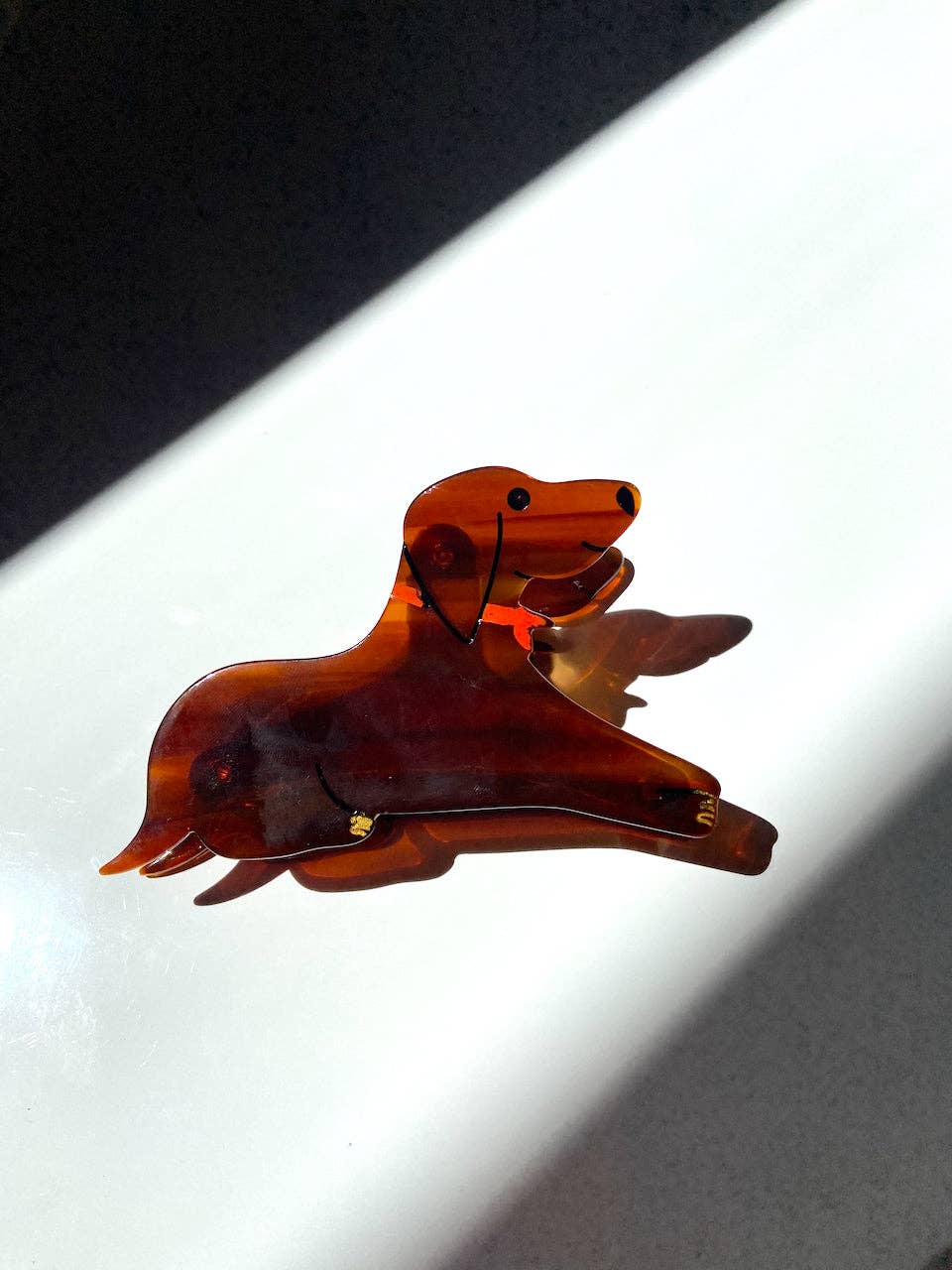 Hand-painted Dachshund Dog Breed Claw Hair Clip | Eco-Friend