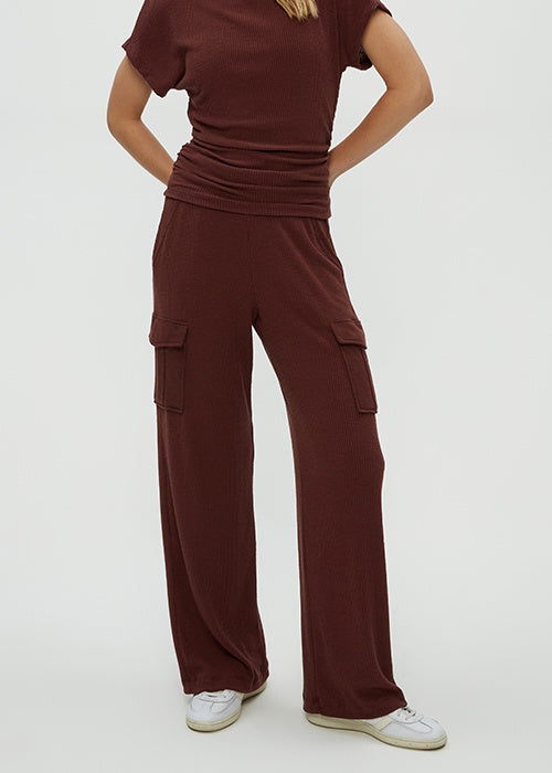 Avery Ribbed Cargo Pant