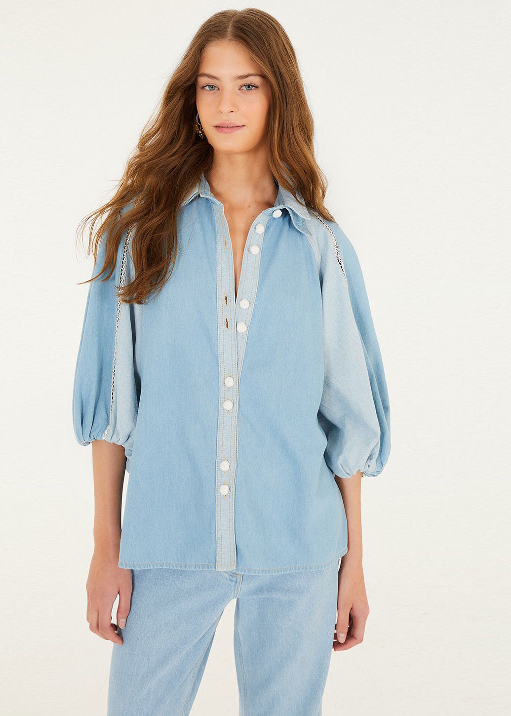 Denim Bicolor Shirt
