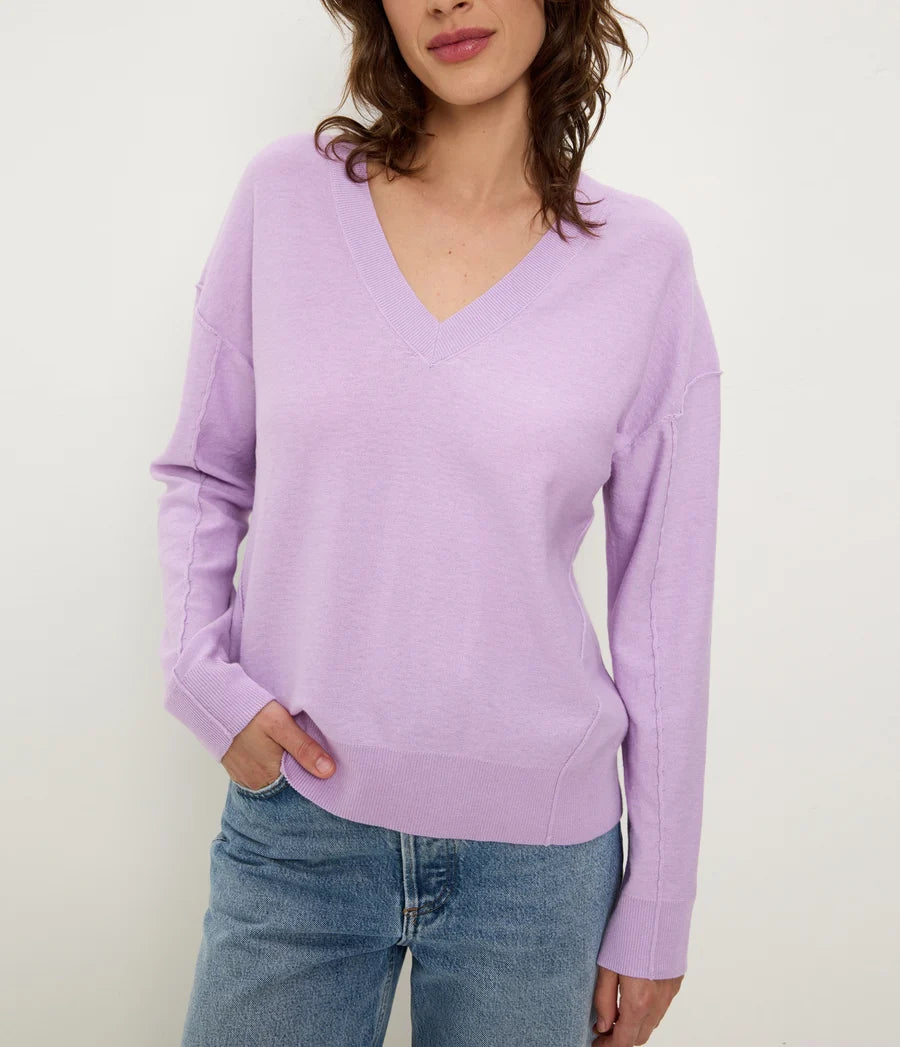 Halsey V-Neck Longsleeve Pullover