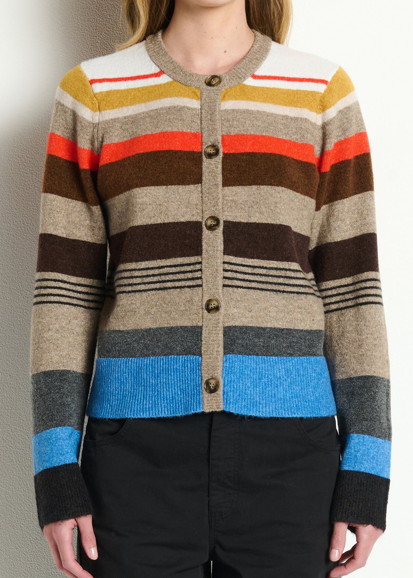 Irene Crew Neck Cardigan