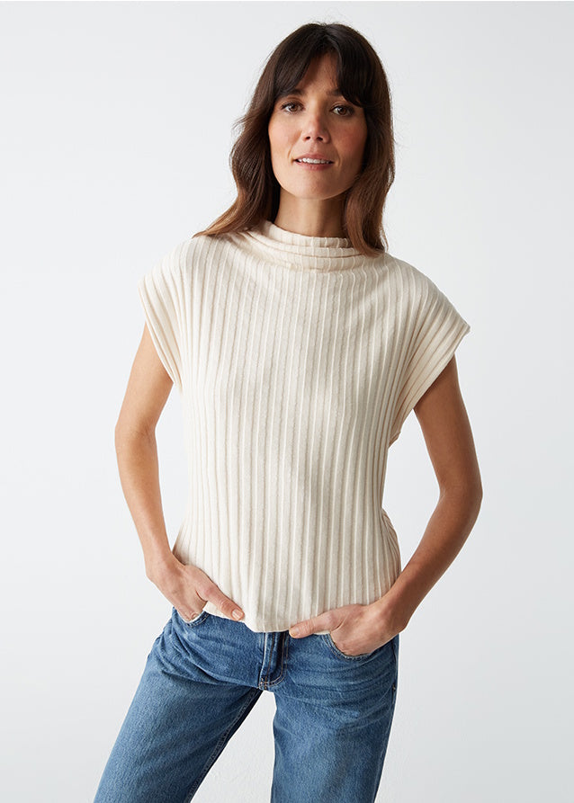 Nara Mock Neck Knit Top