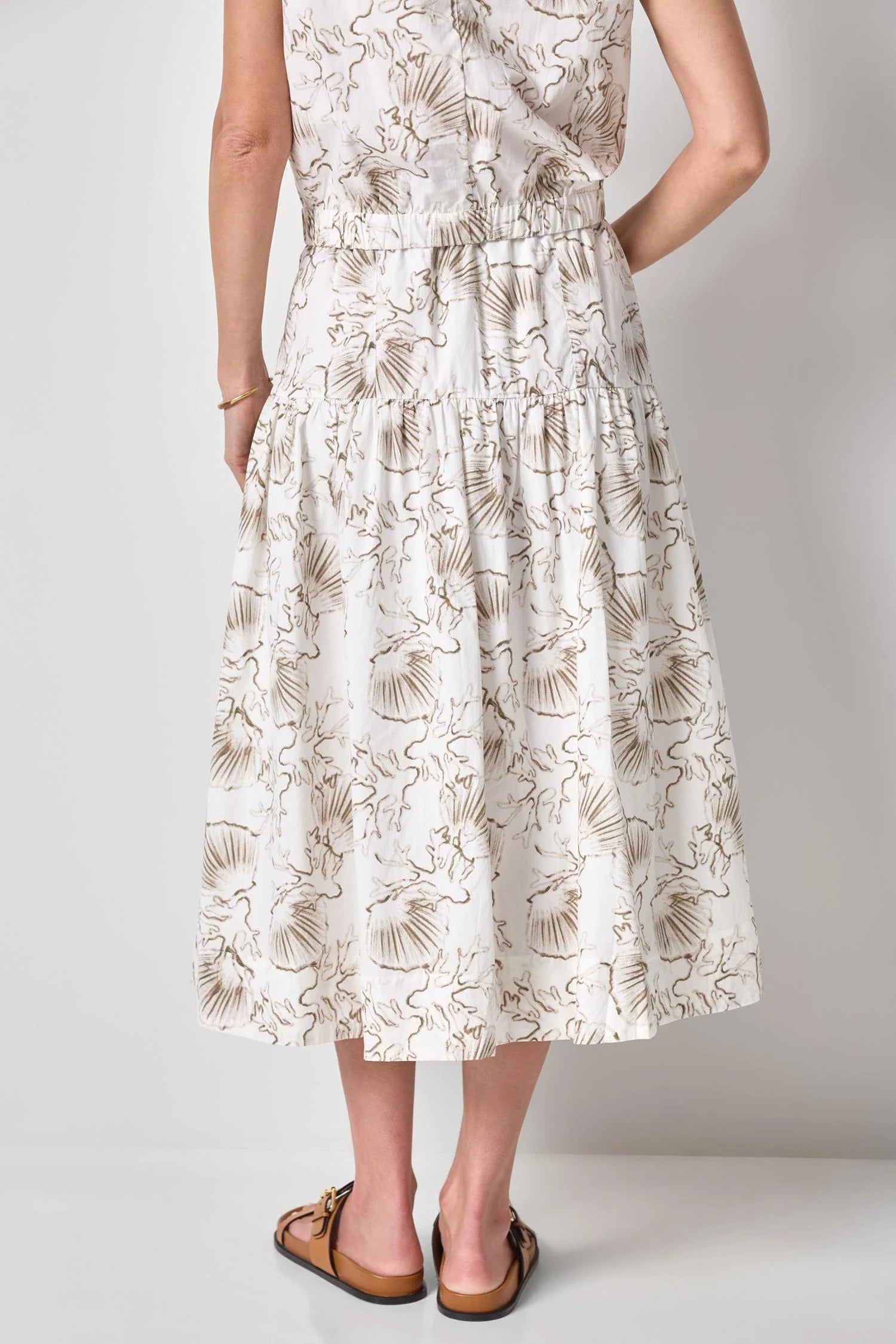 Poplin Yoke Skirt