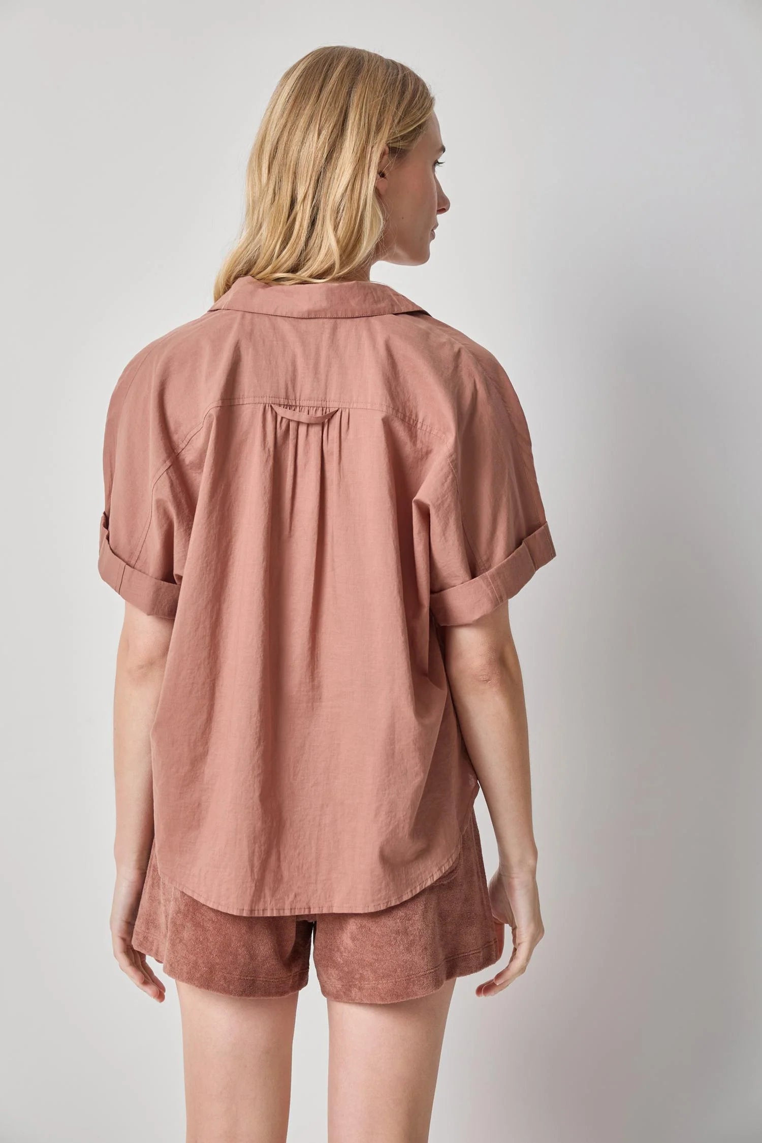 Elbow Sleeve Button Down