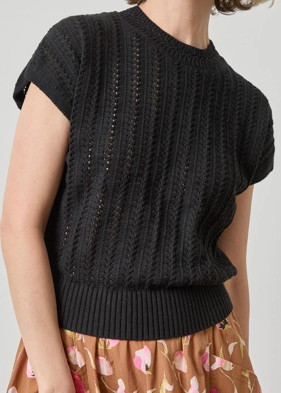 Novelty Stitch Wedge Sweater