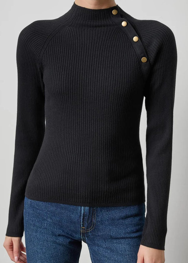 Button Neck Sweater