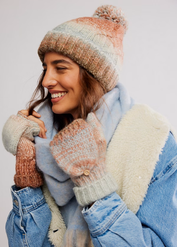 Rainbow Run Hat + Gloves