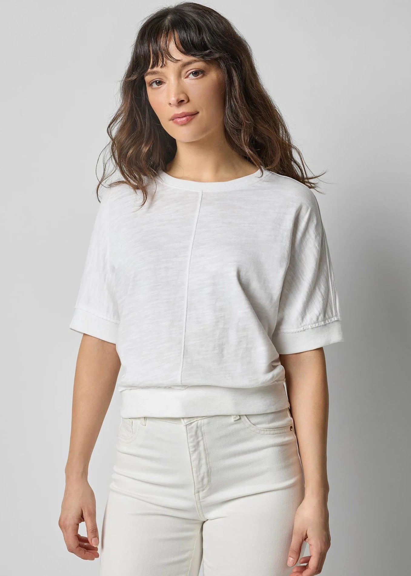 Rib Trim Short Sleeve Shirt