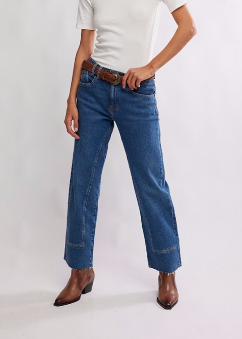 Risk Taker Mid-Rise Straight Jeans