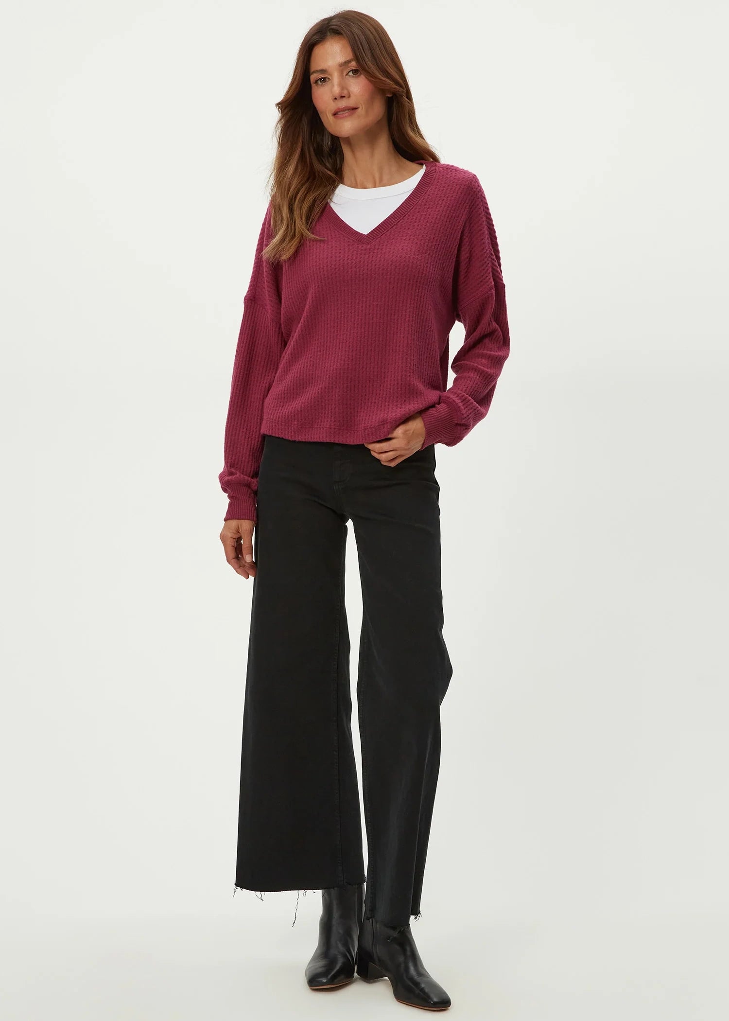 Salma Longsleaved V-Neck Tee