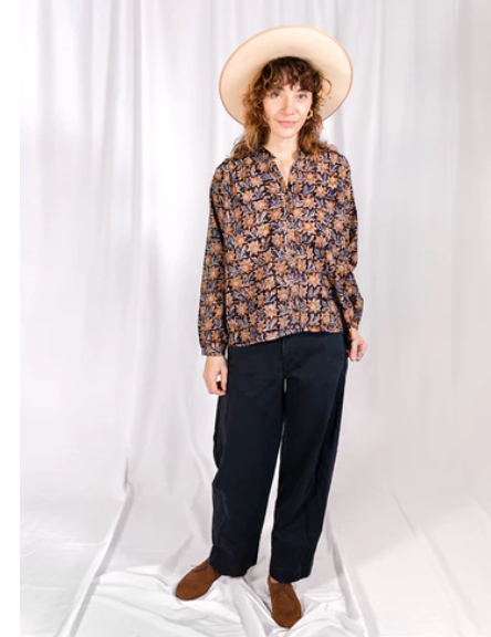 Stella Top Sunflower Black