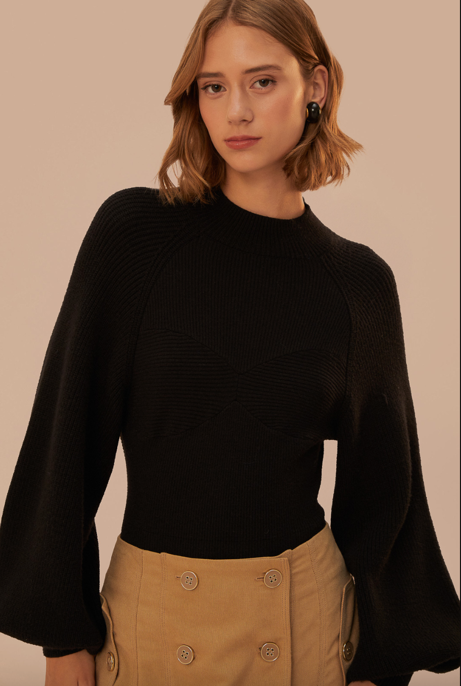 Black Knit Bodysuit