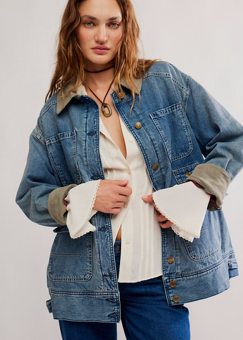 Sweet Talk Denim Barn Coat