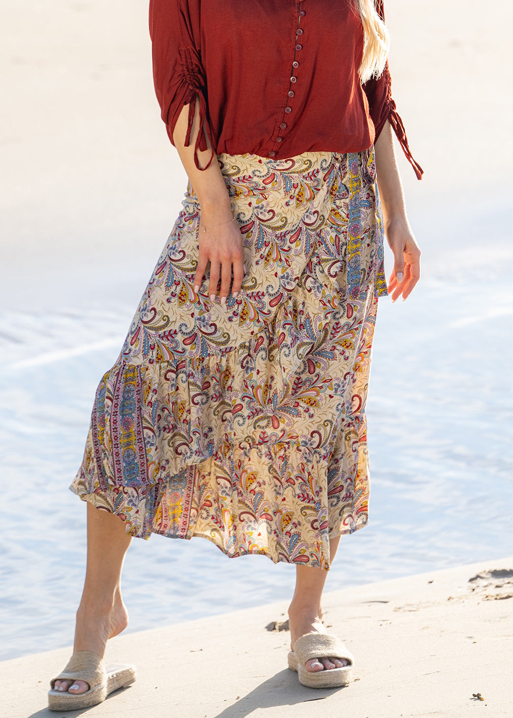 Venice Frill Wrap Skirt