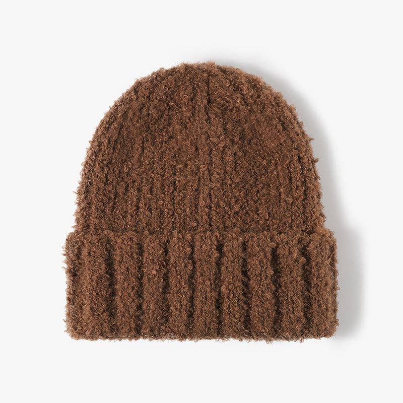 Solid Color Warm Snug Knit Beanie