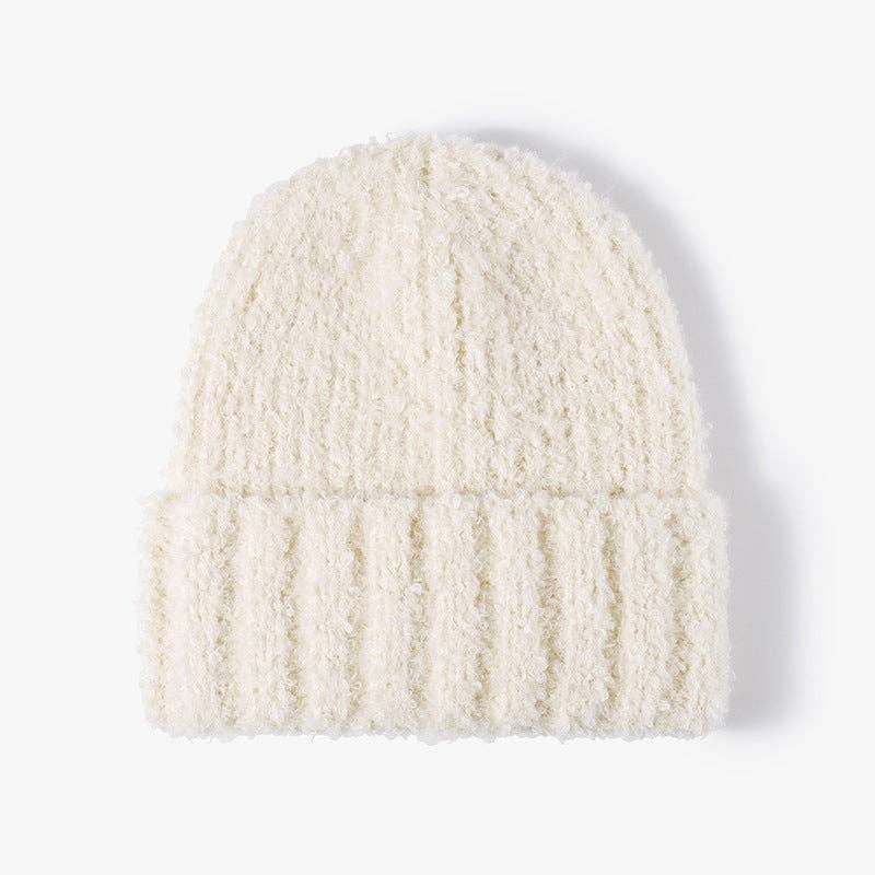 Solid Color Warm Snug Knit Beanie