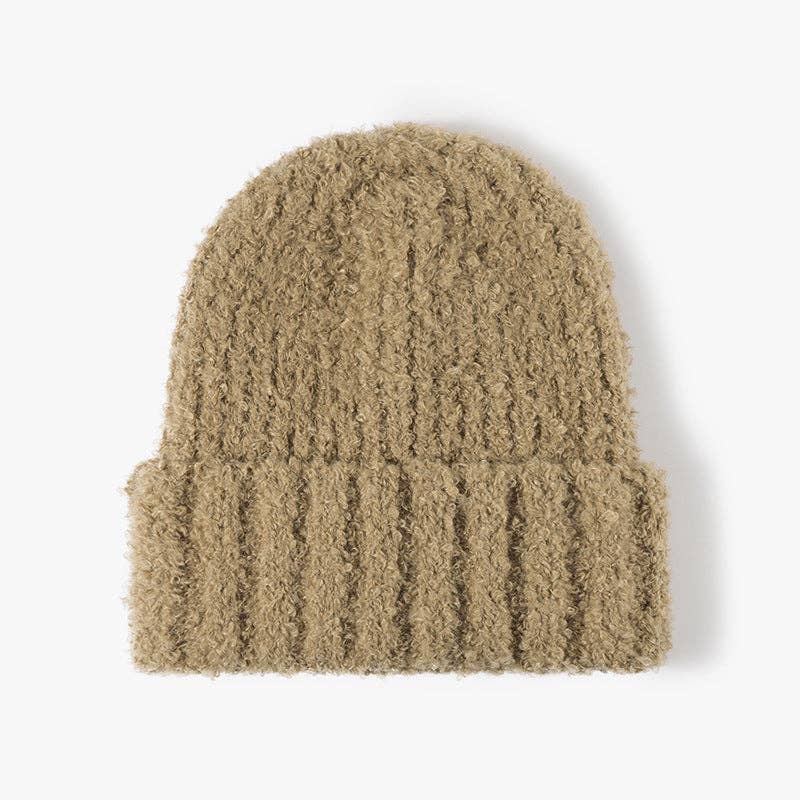 Solid Color Warm Snug Knit Beanie