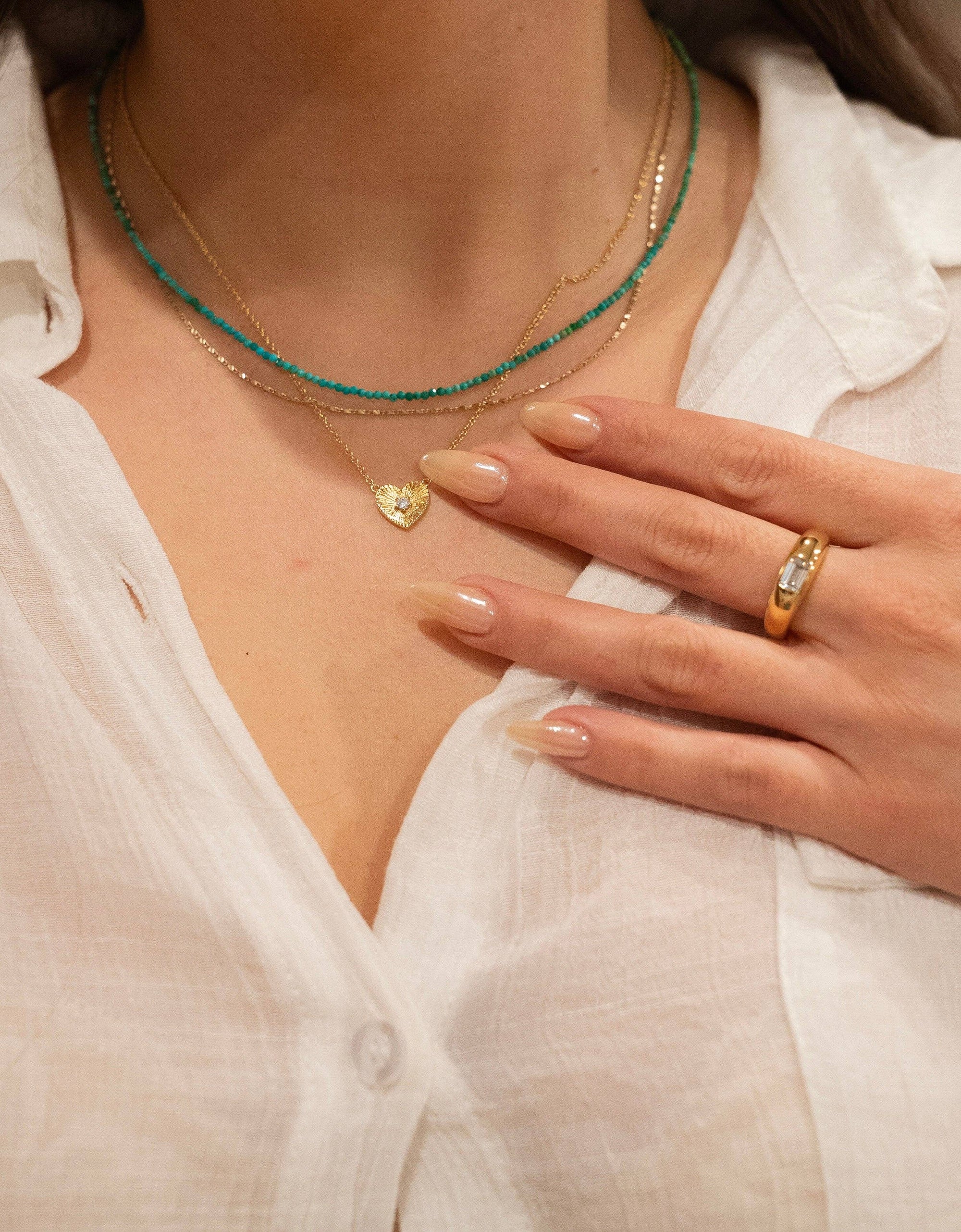 Olive Juice Gold Necklace