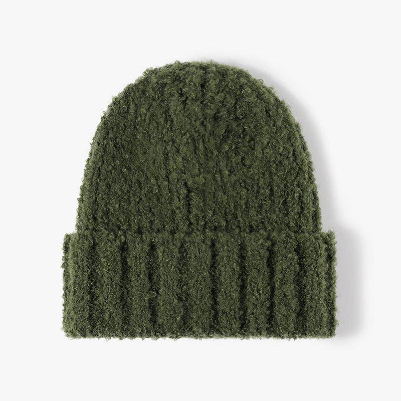 Solid Color Warm Snug Knit Beanie