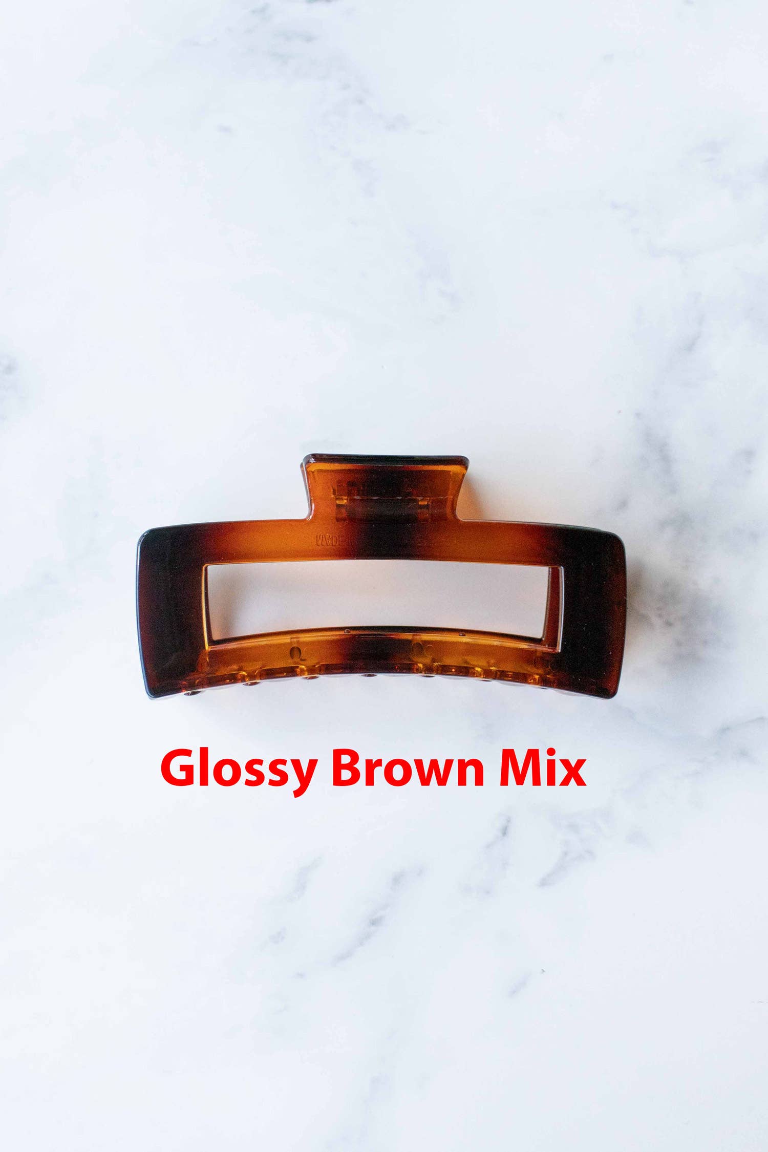 Jumbo Size 5 Inch Solid Long Square  Hair Clip