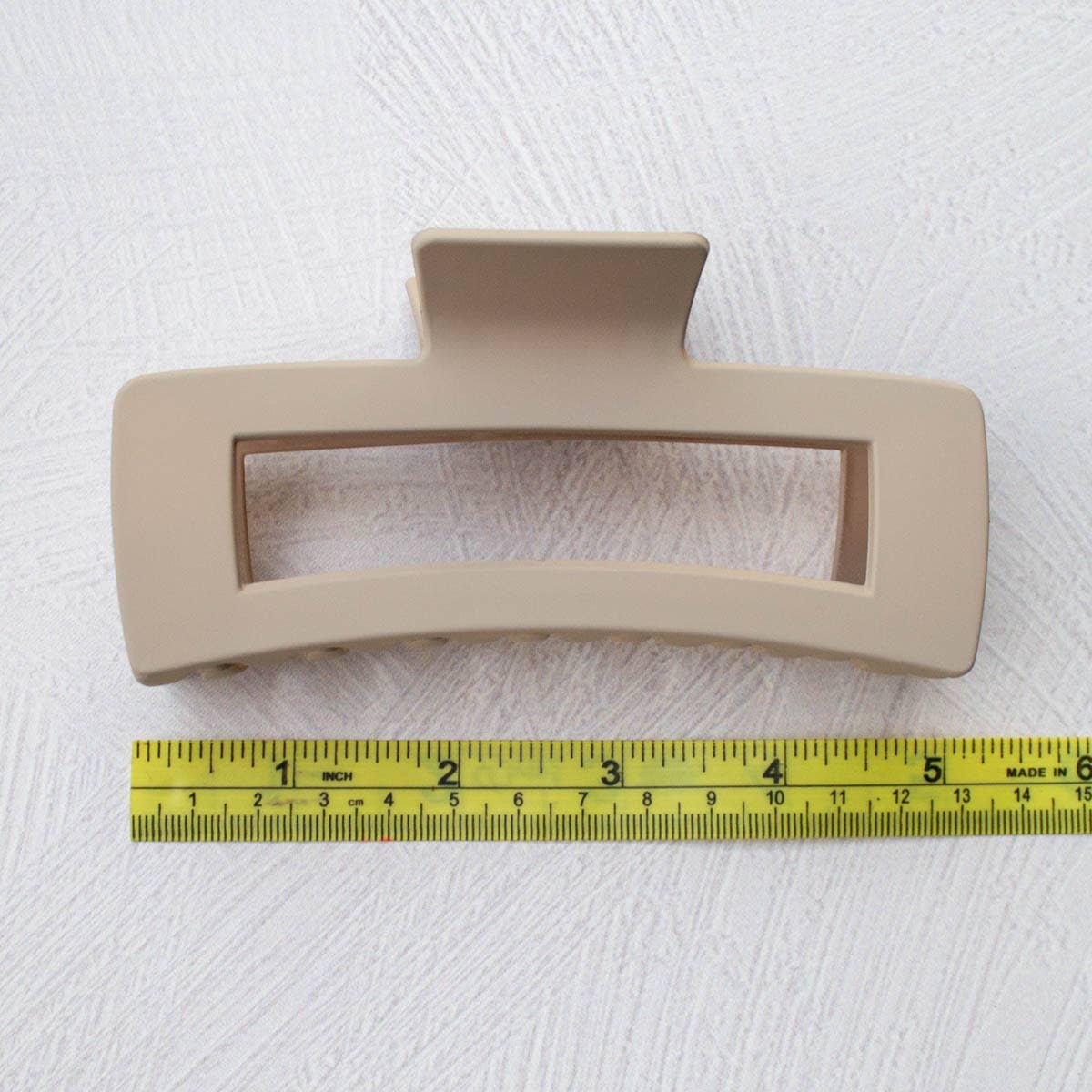 Jumbo Size 5 Inch Solid Long Square  Hair Clip