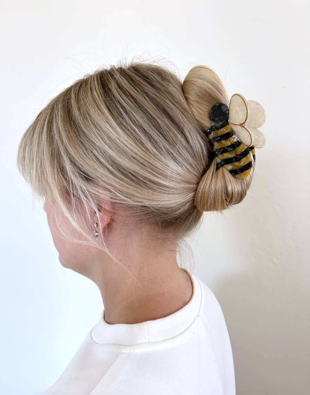 Hand-painted Bee Claw Hair Clip | Eco-Friendly