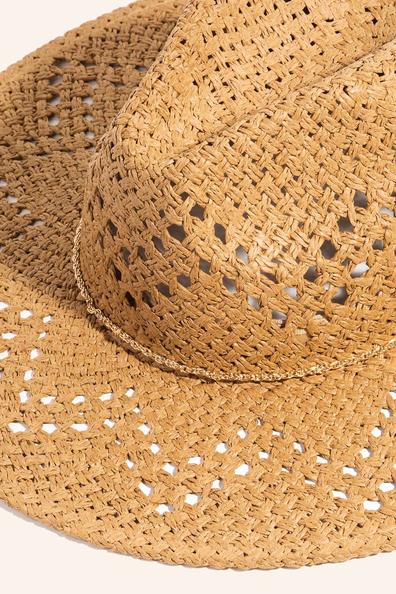 Rope Chain Straw Hat: KA