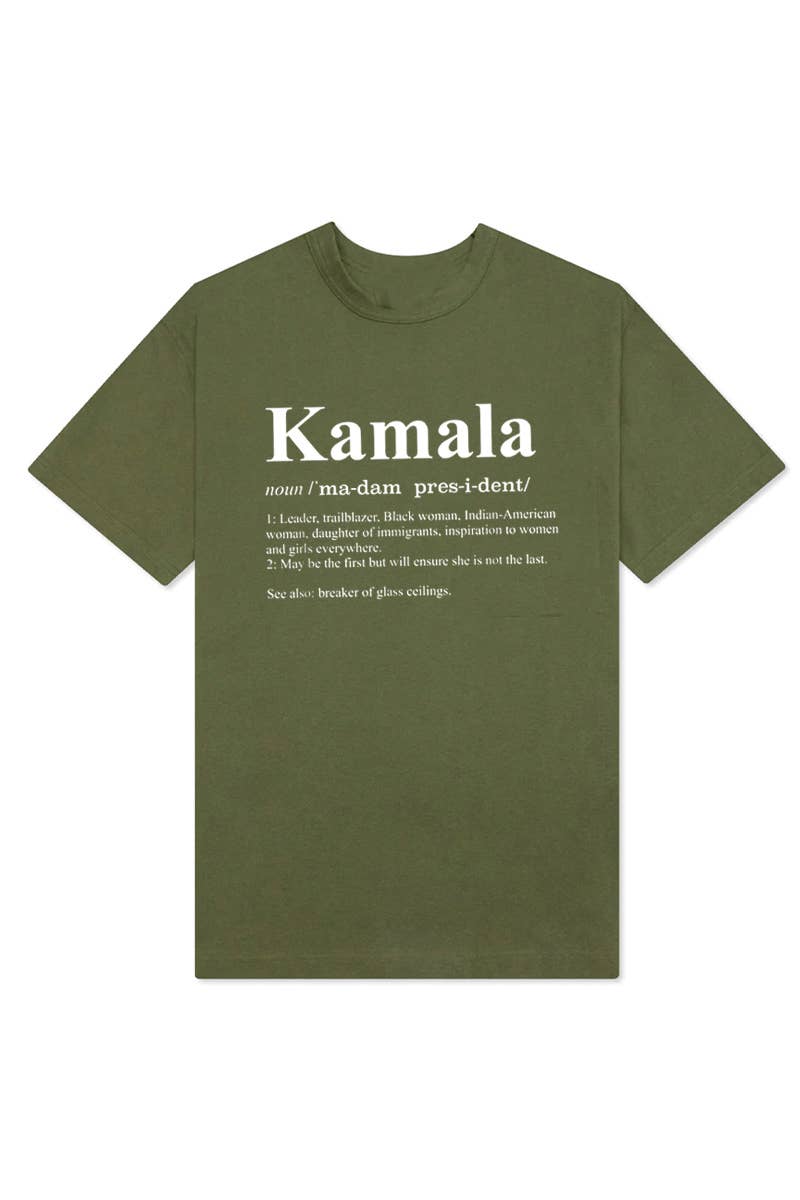 KAMALA GRAPHIC Tee in Black