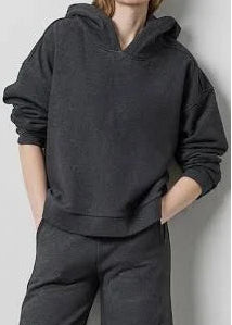 Drop Shoulder Hoodie Sweatshirt
