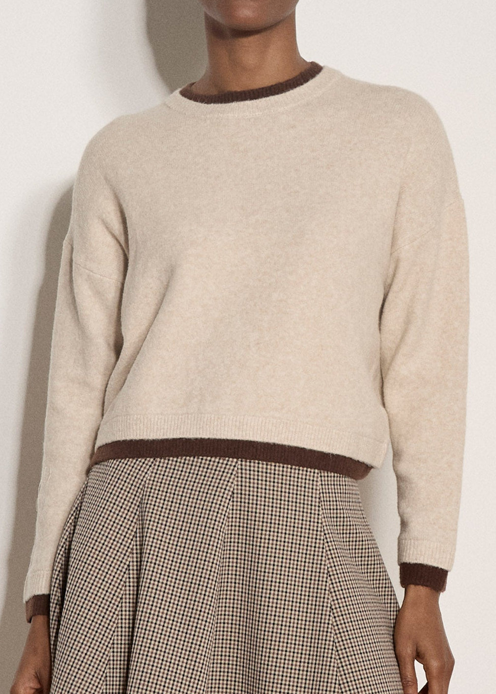 Contrast Colour Layered Oversized Jumper