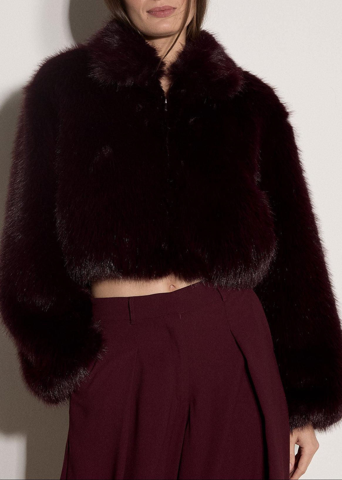 Cropped Fur Coat